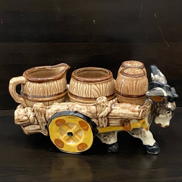 Vintage Porcelain Donkey S+P Condiment Set - Picture 3 of 16